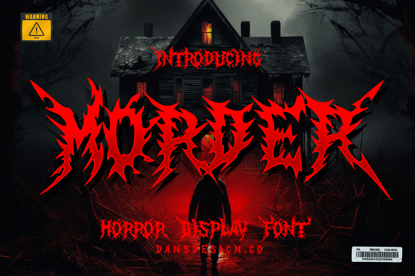 horror Blackletter metal font movie poster music band apparel gothic