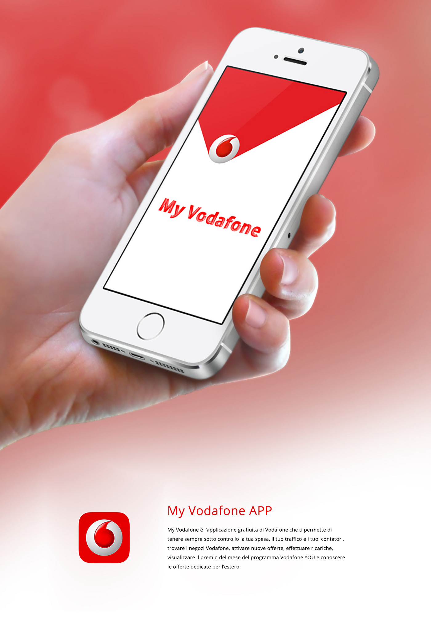 vodafone My Vodafone beeweeb roma UI ux app icon app gif splash