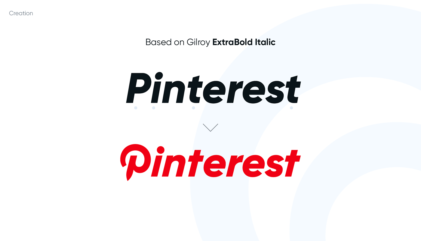 brand identity branding  logo Pinterest redesign redesign concept brandbook Logotype rebranding visual identity