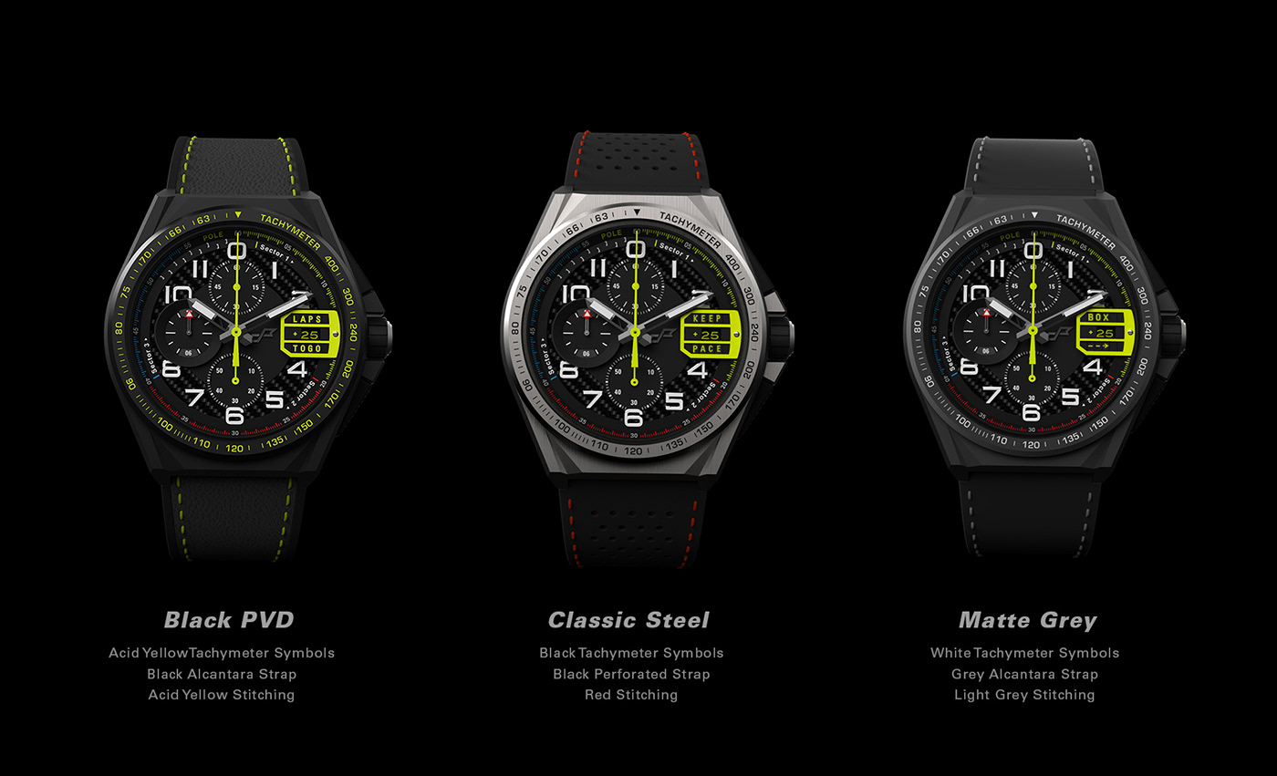 Watches branding  Racing f1 Cars sketches timepieces modern Carbon Fiber design