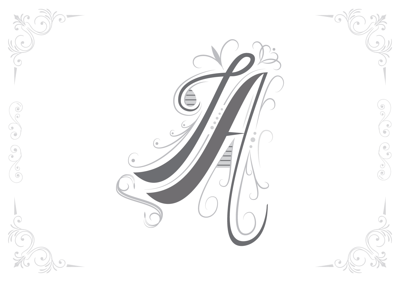 lettering letter Custom weeding vector brushscript font Invitation
