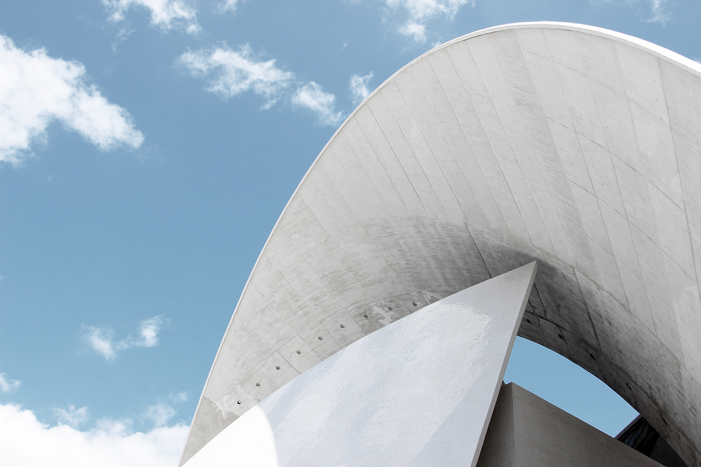 White contemporary architecture modern architecture calatrava spain concert hall building tile lifestyle Travel
