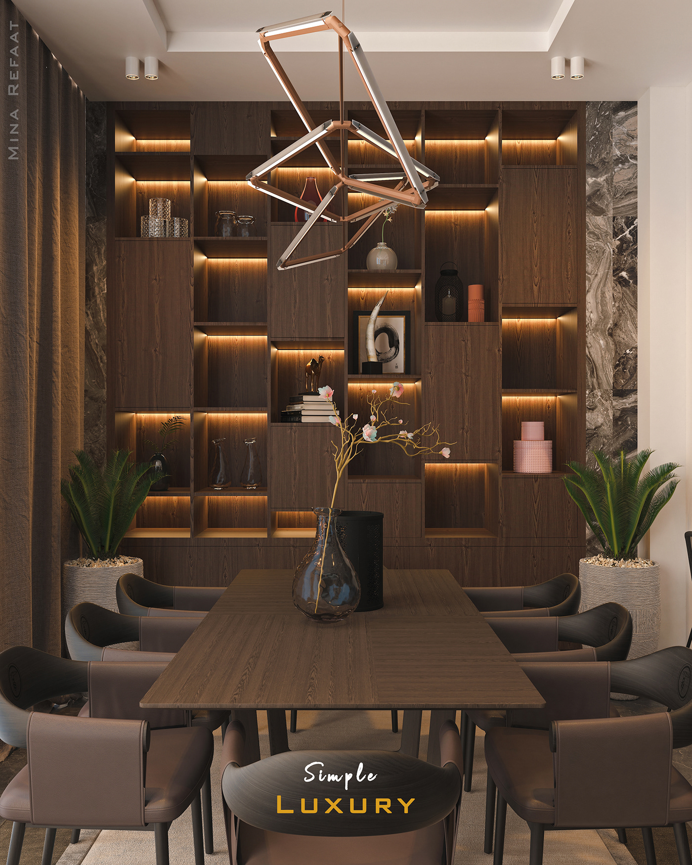 design 3dsmax interiordesign Photography  CGI visualization living reception dining