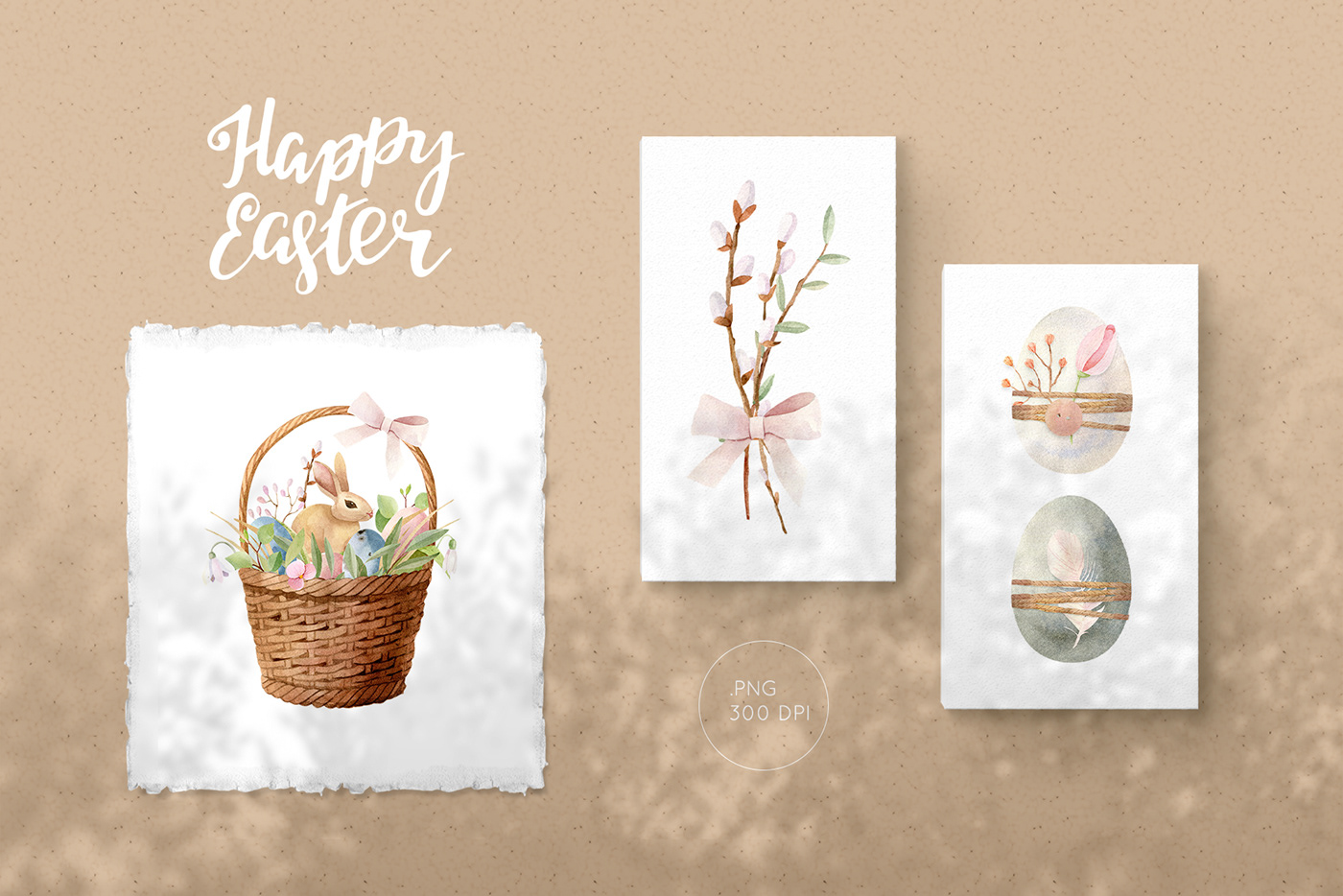 Easter Easter clipart Easter illustrations eggs watercolor bunny rabbit chicken spring Easter Egg Hunt