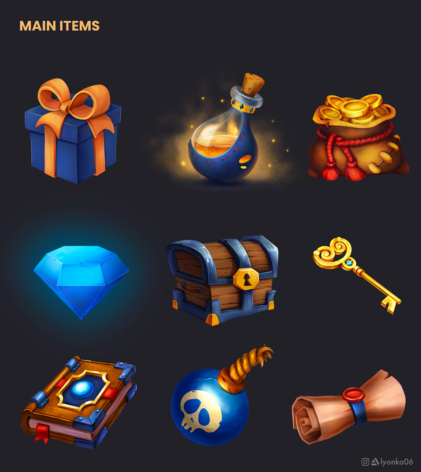 assets casual game Digital Art  game game items props