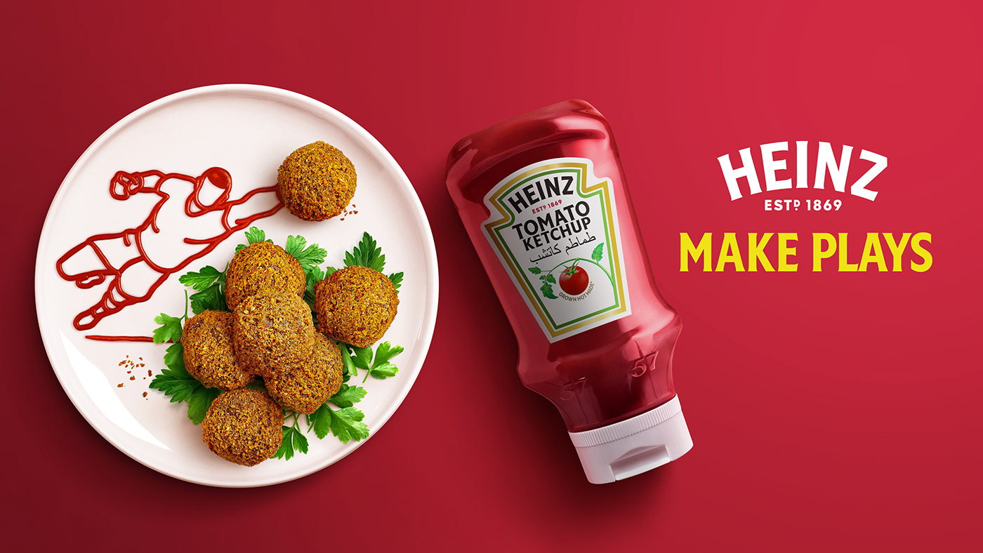 Advertising  campaign Food  football heinz photoshoot visualization World cup 2022 ArtDirection retouch
