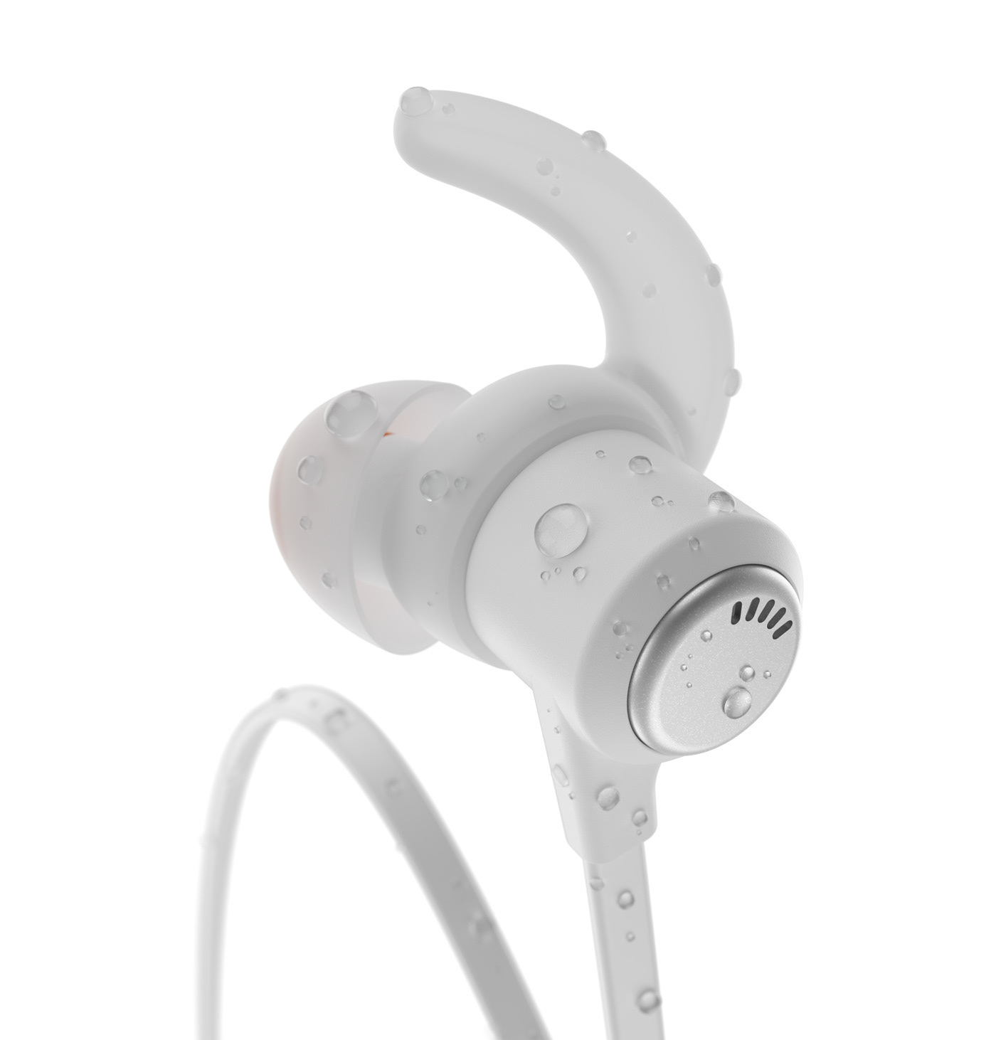 headphones product visualization Packshot realistic product render key-visual Earbuds dark cleer