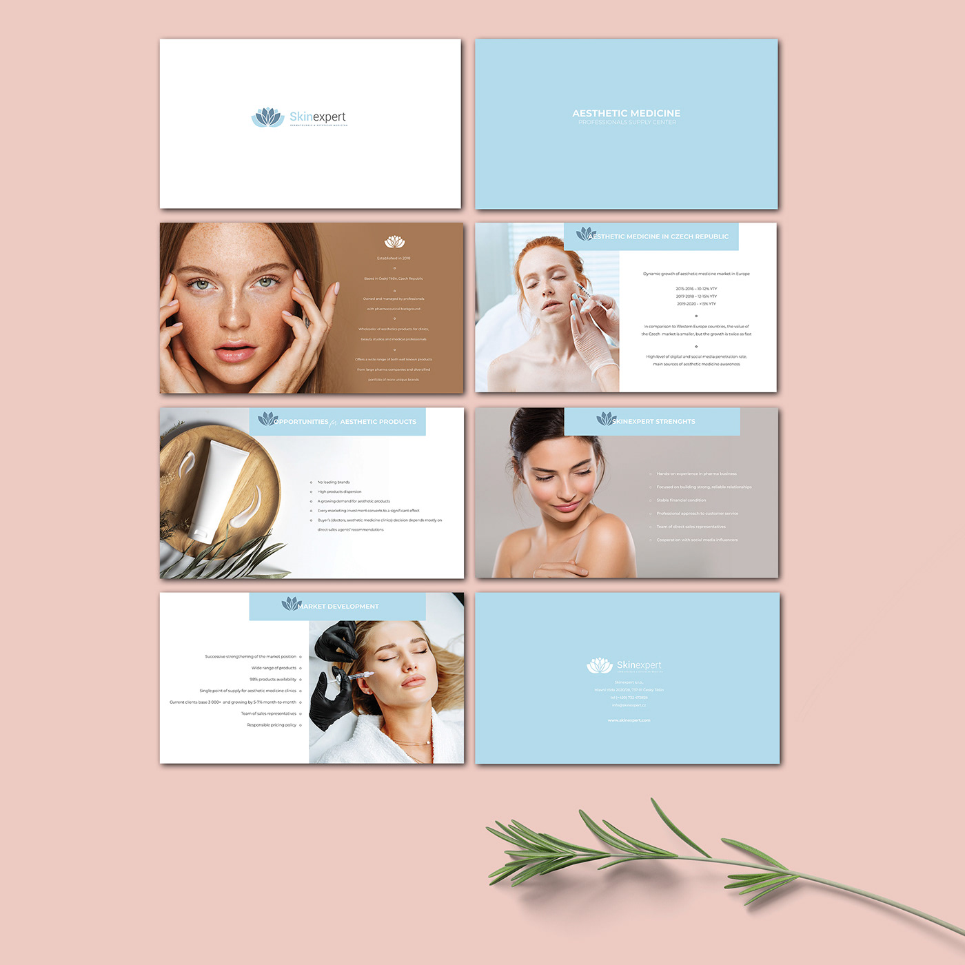 beauty brand branding  catalog cosmetics InDesign medicine photoshop presentation woman