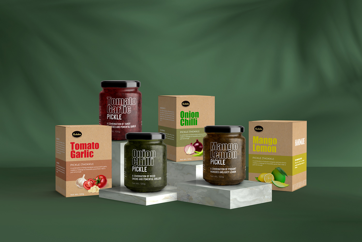 box packaging flavors graphic design  handmade jar Jar Packaging  organic Packaging pickle pickle packaging