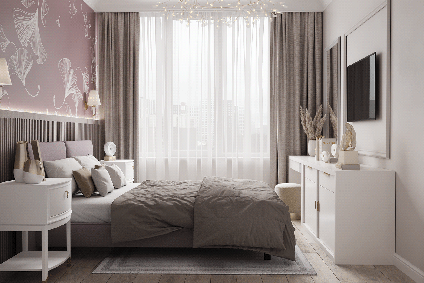 3D bedroom interior design 