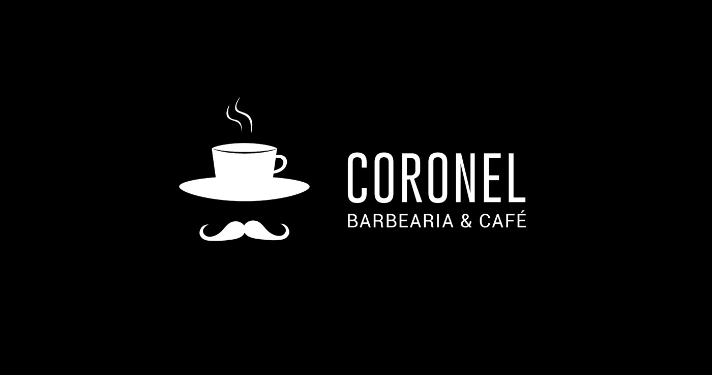 Logotipo logo design Classic barber criativo Barbeiro branding  cafe Coffee