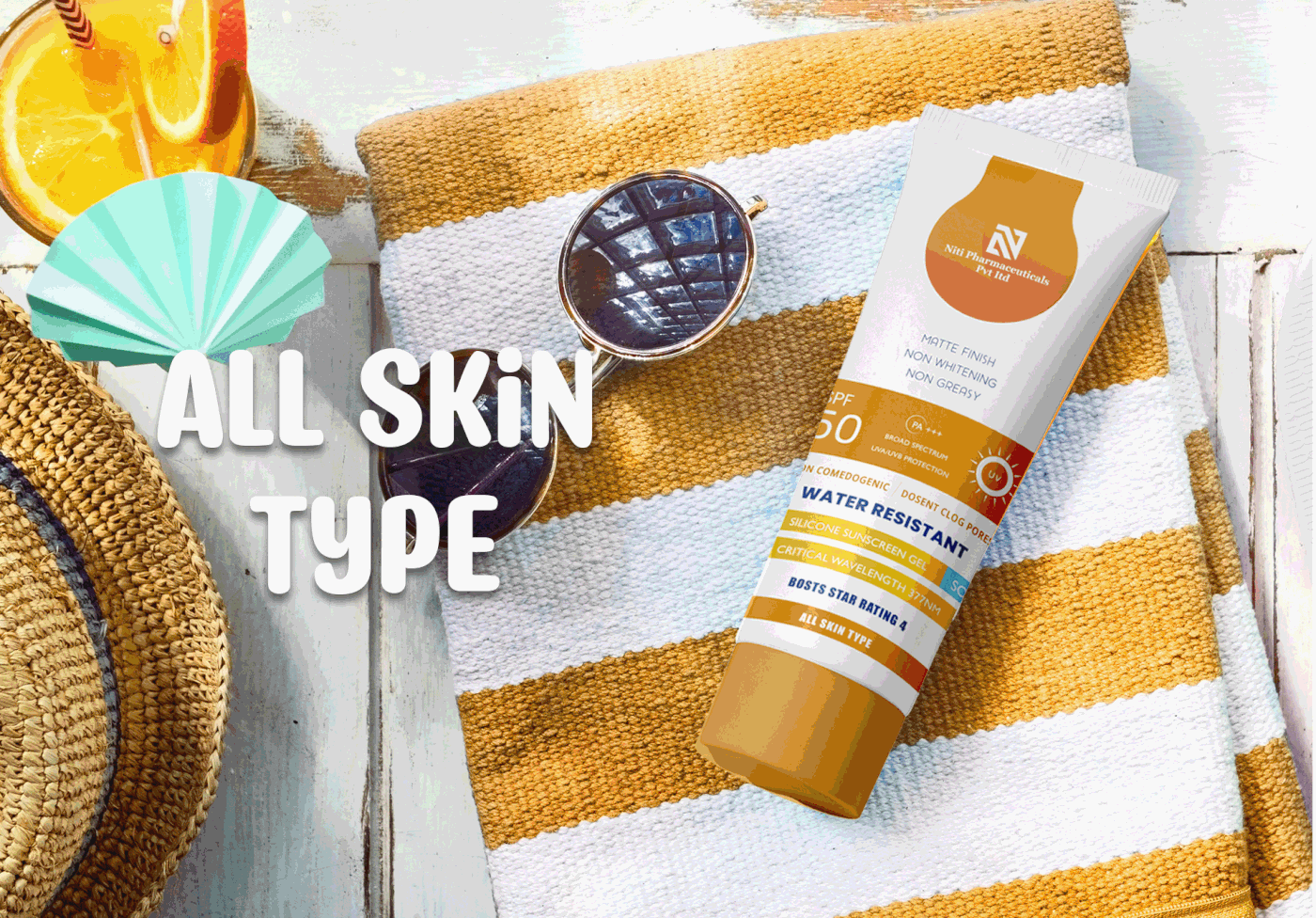 cosmetics label design package design  skincare Suncreen Tube packaging