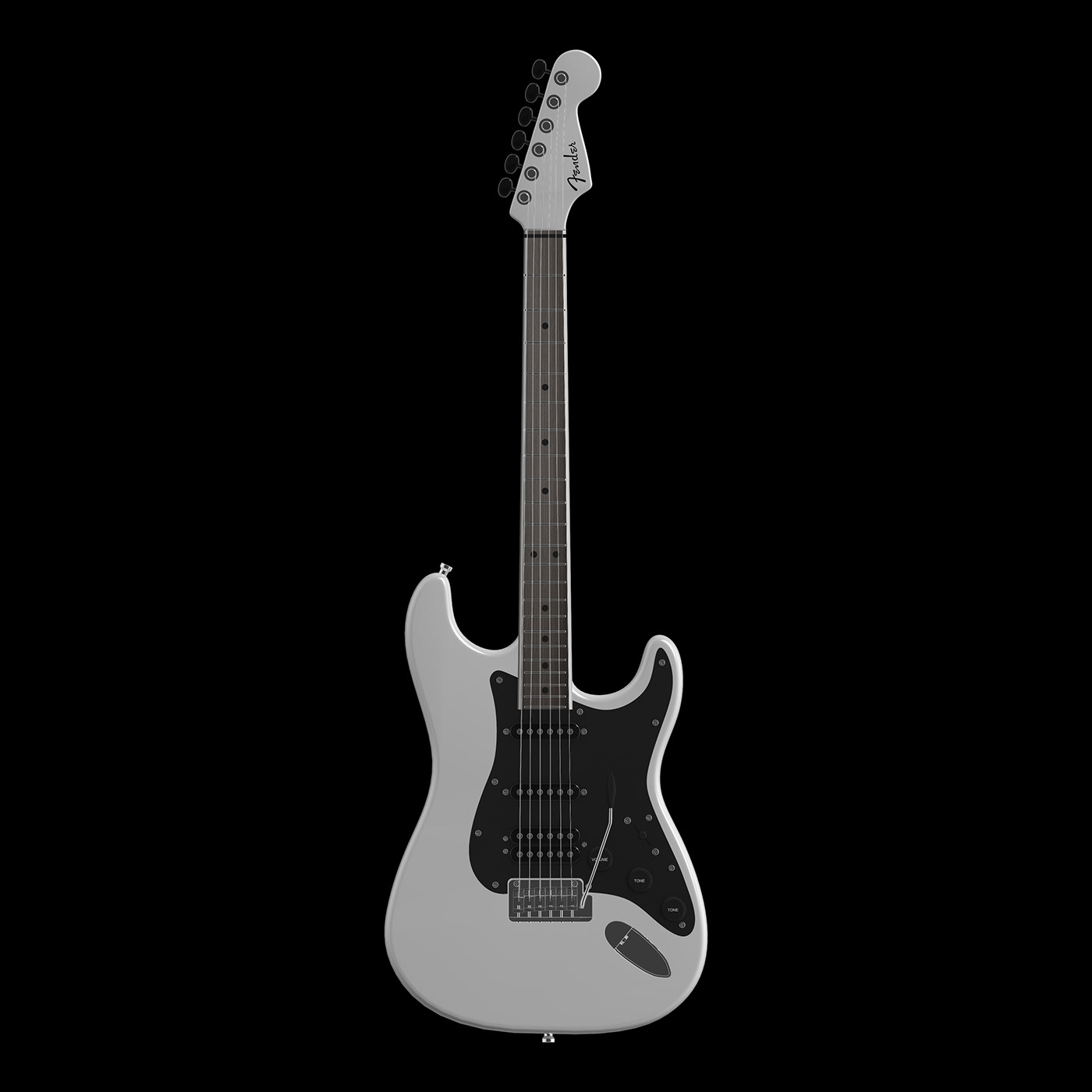 3D XSI softimage redshift music guitar fender stratocaster