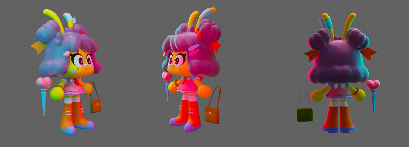 3D 3dcharacter bee cecymeade chacter characterdesign colorful cute insect kawaii