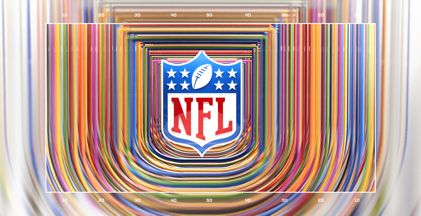 3D football design motion design motion graphics  nfl NFL Art NFL design  nfl draft Sports Design