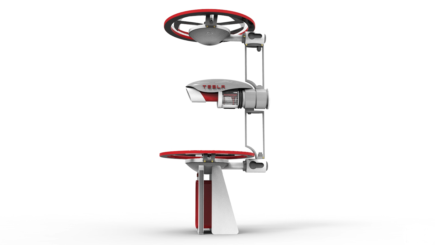 tesla drone design inspire