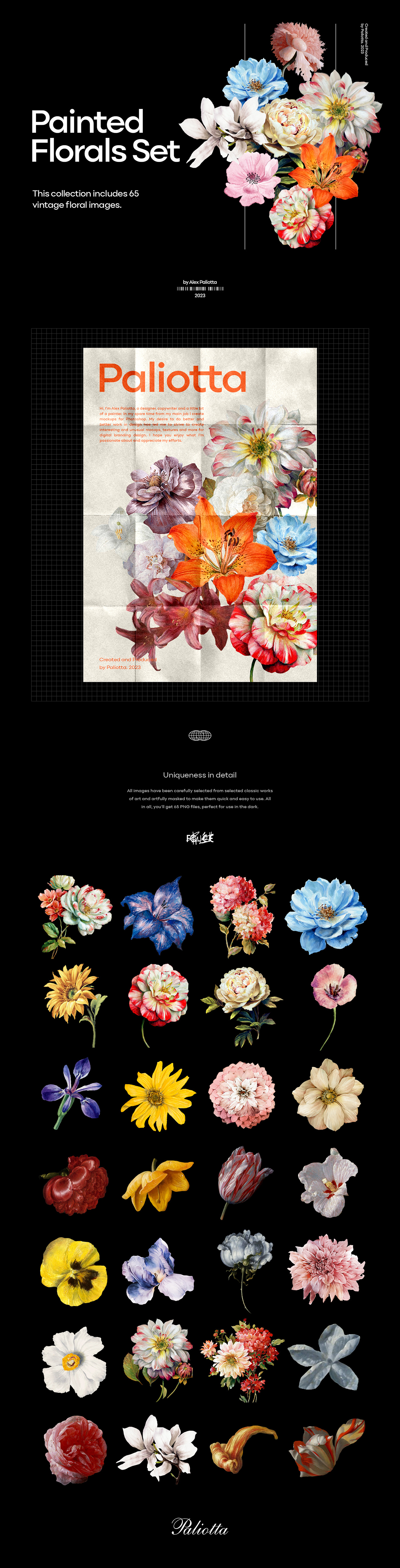 download florals free freebie Mockup painted floral png png download psd