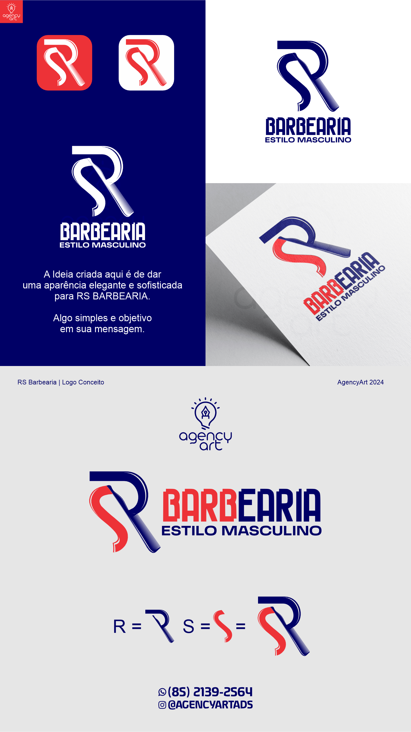 logo Logo Design Logotipo brand identity barber barbershop barbearia cabelo cabeleireiro Barba