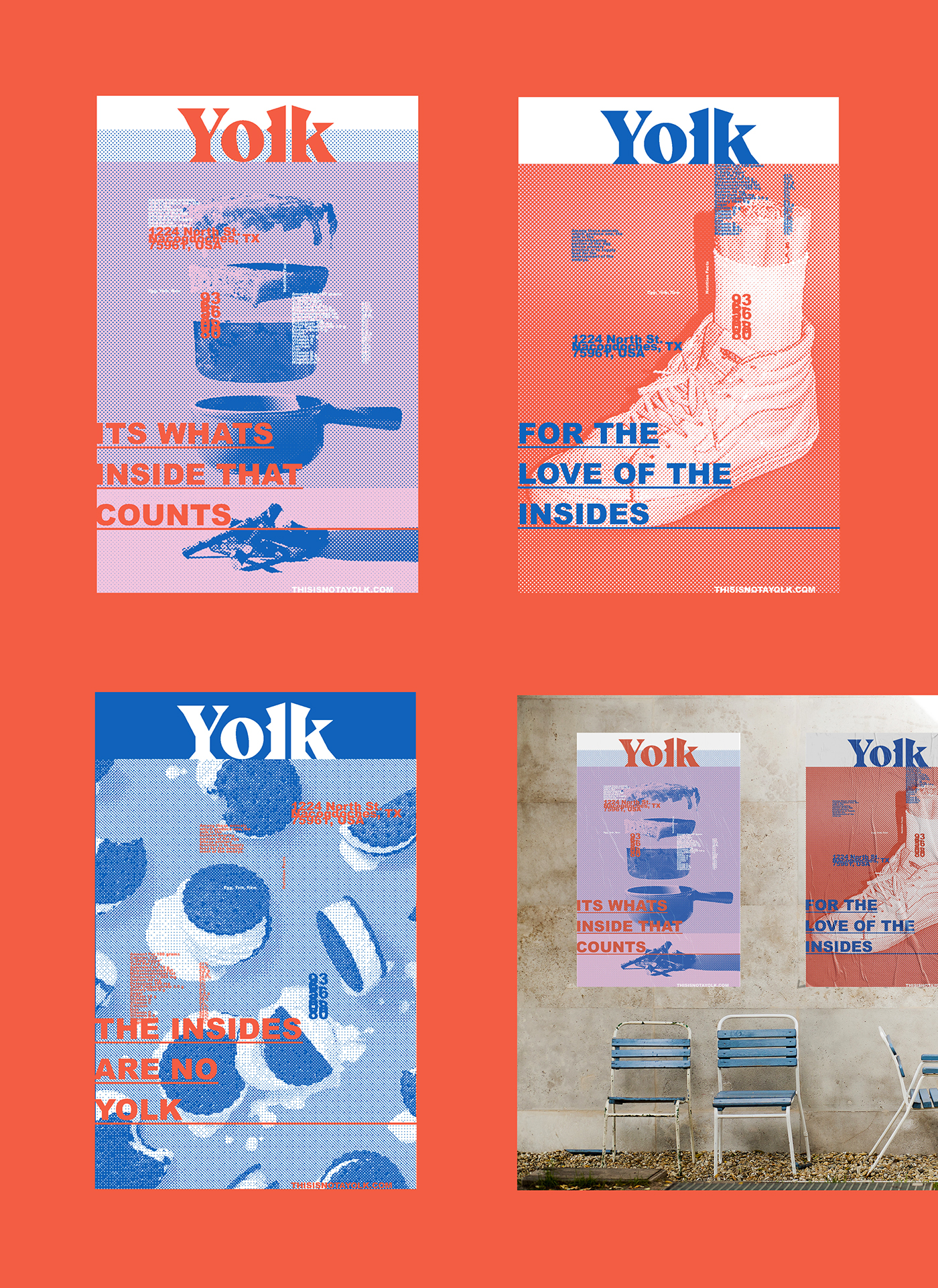 yolk restaurant brand branding  posters Food  kansas design Lauren Hakmiller Logotype food photos