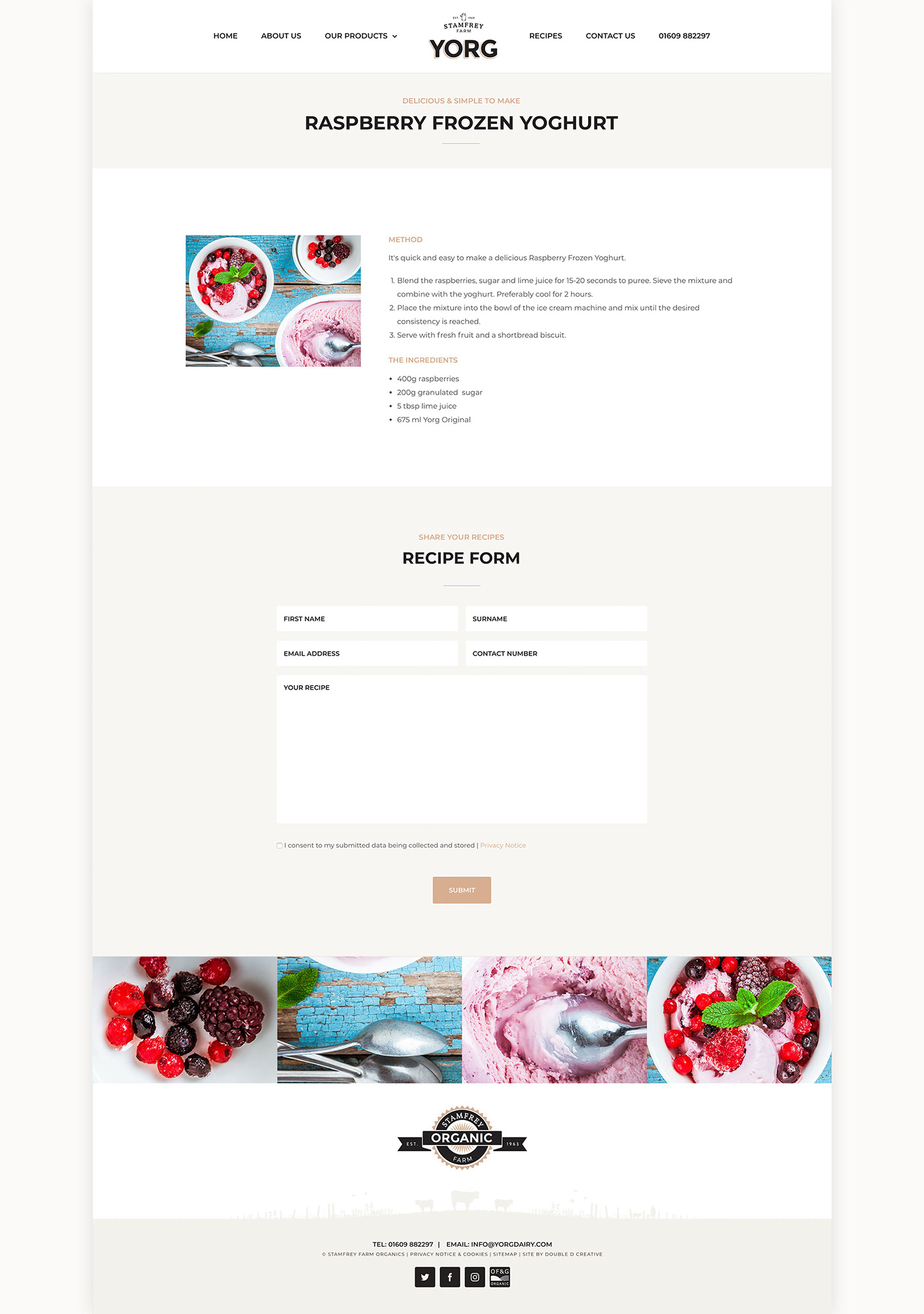 Website Design web development  wordpress user experience user interface Responsive Design yorg dairy Yorg Organic Yogurt