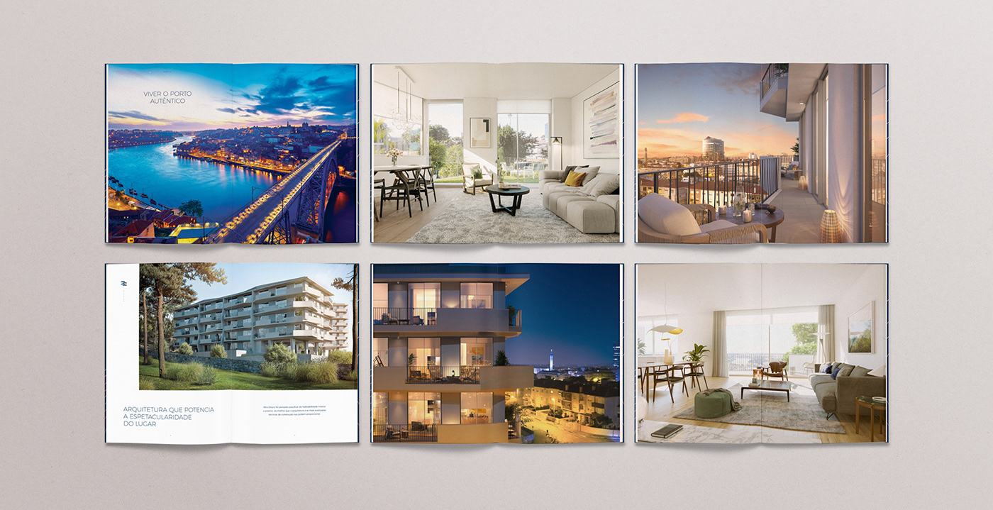 apartment Architectre brochure floorplan graphicdesign Portugal real estate residences Webdesign Website