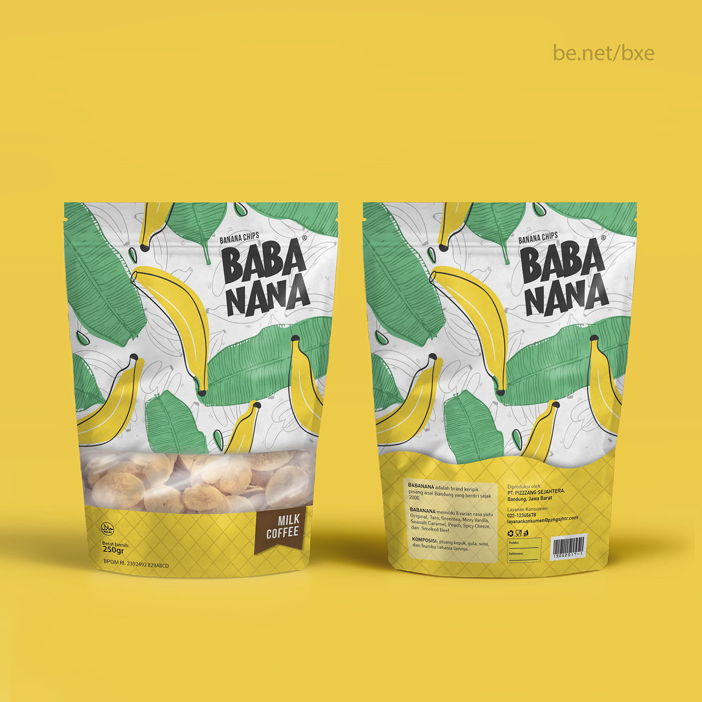 BABANANA Banana Chips PACKAGING on Behance