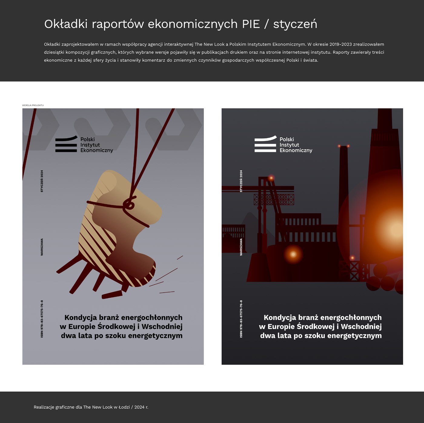 cover print okładka report raport skład composition druk design projekt