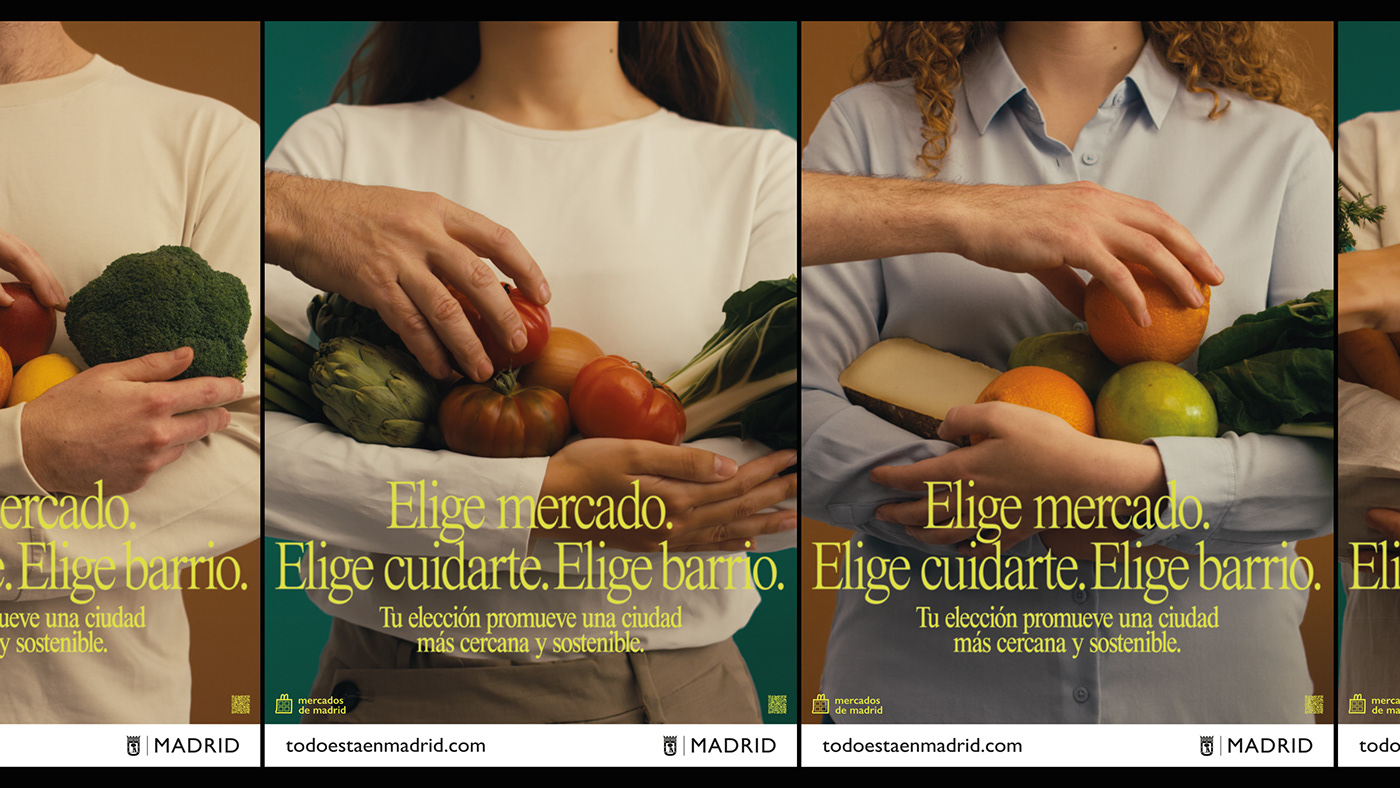 Advertising  Advertising Campaign art direction  Sustainability local Market madrid