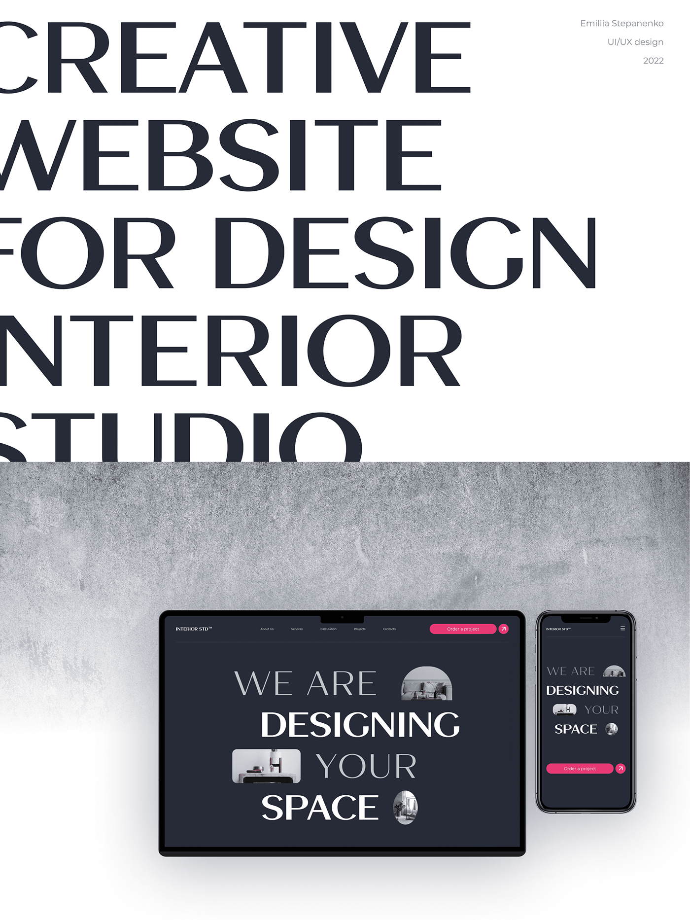design studio landing page landing page design UI/UX Website Design