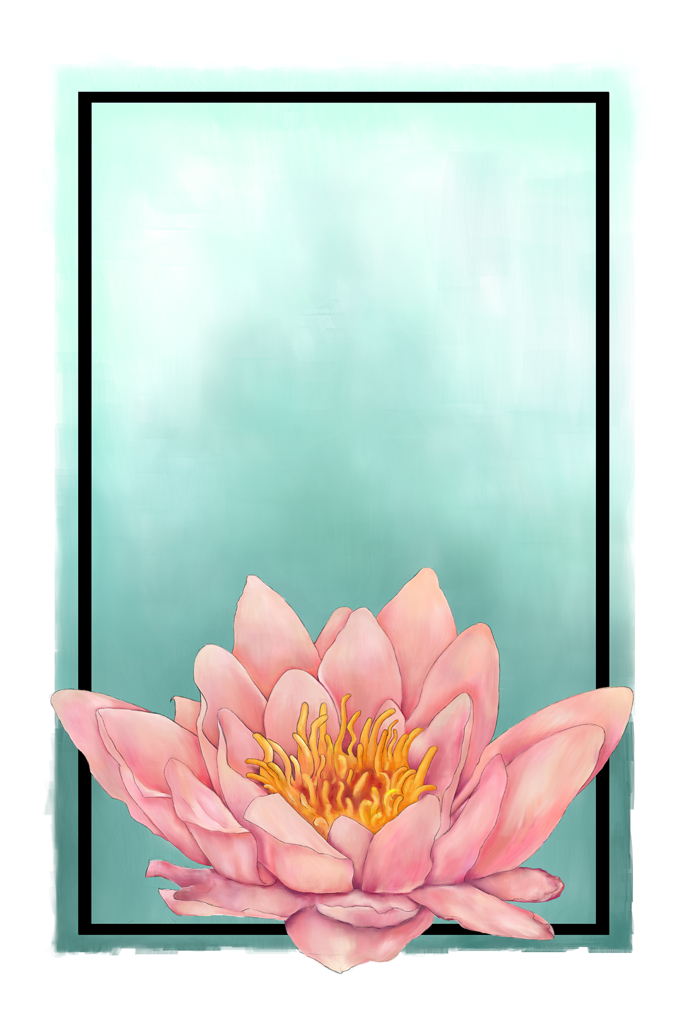 water lily paint Flowers home decor purchase floral print