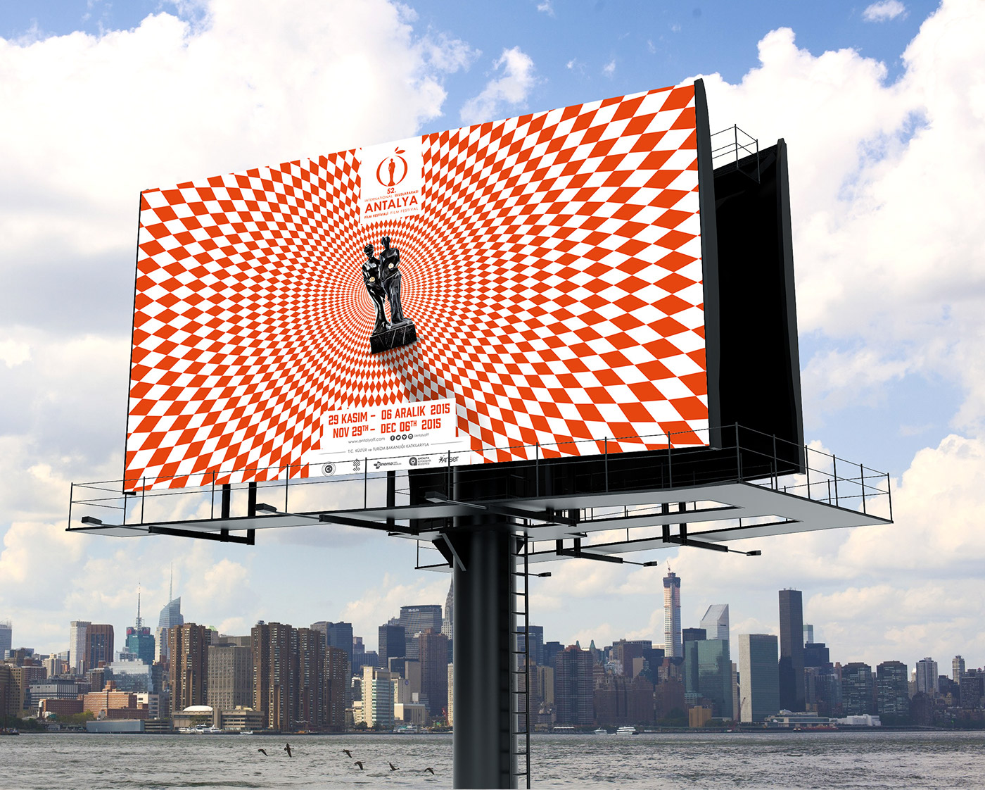 grafik tasarım poster design graphic design  3D Render billboard branding 