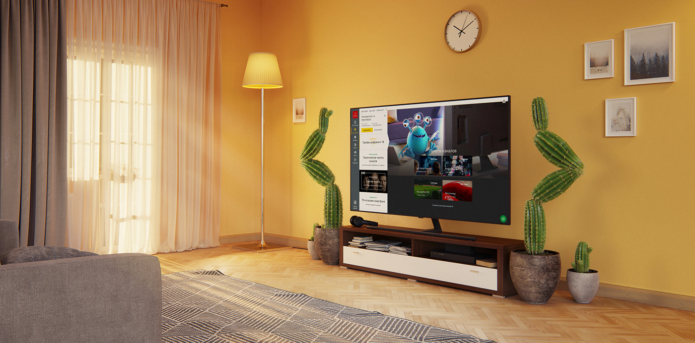 CGI visuals home tv Internet net Technology Smart