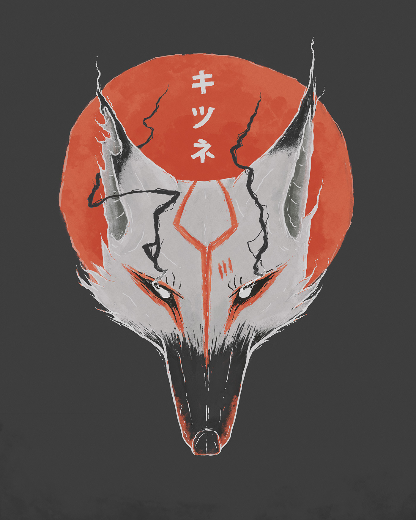 FOX kitsune japanese traditional wolf photoshop howl moon brush manga
