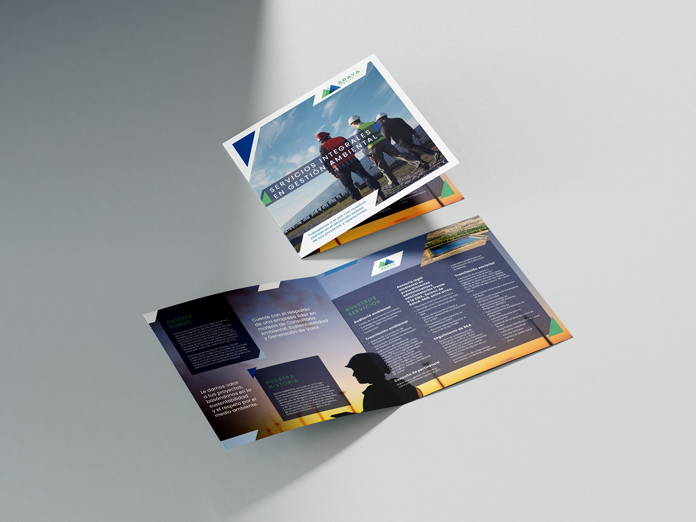 bifold brochure diptico print