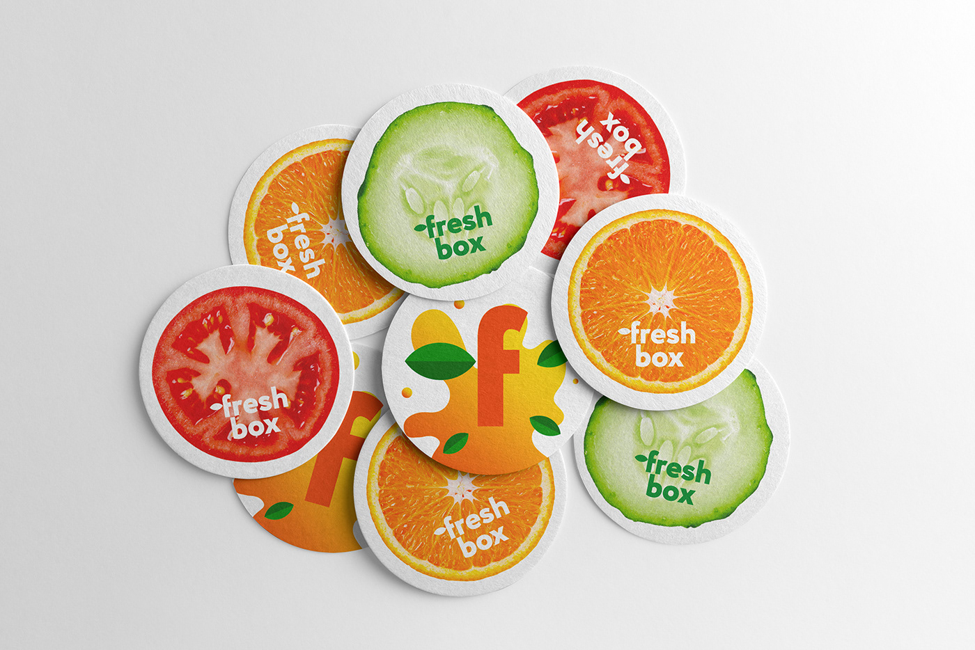 Food  fresh healthy juice leaf Logo Design orange splash vending vending machine