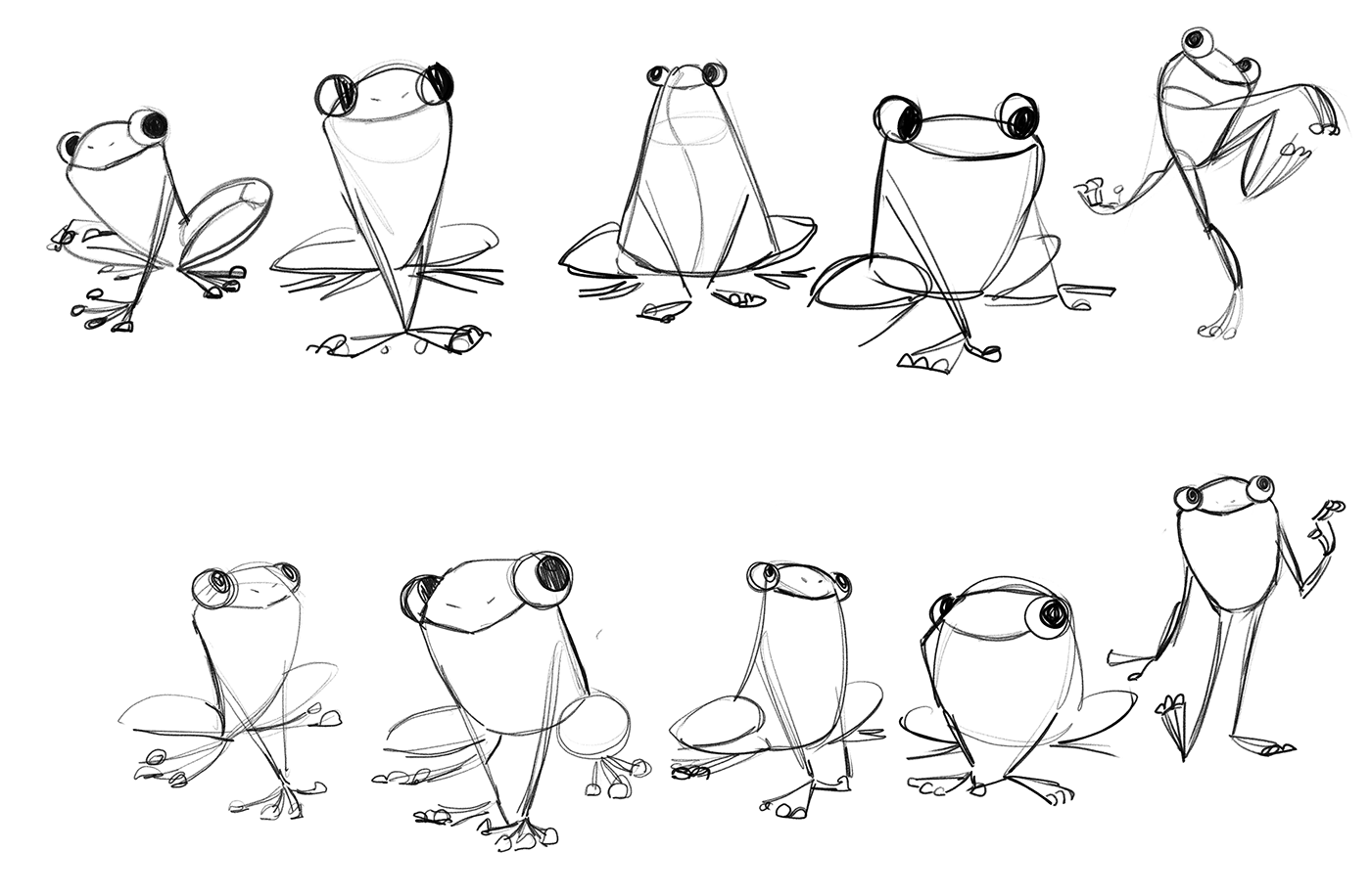 Character design  Creature Design cutaway frog