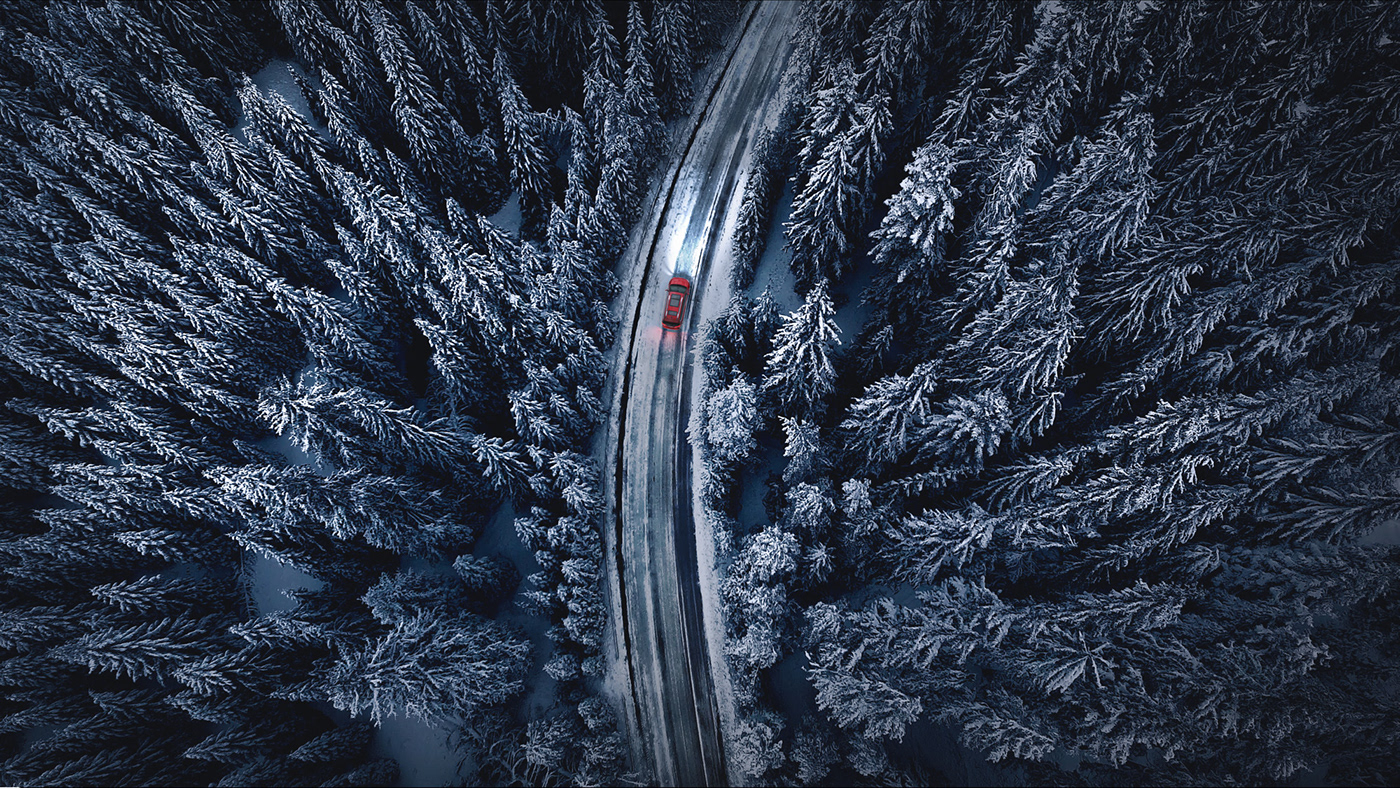 CGI retouching  automotive   photo real detroit studio chrysler winter reveal launch