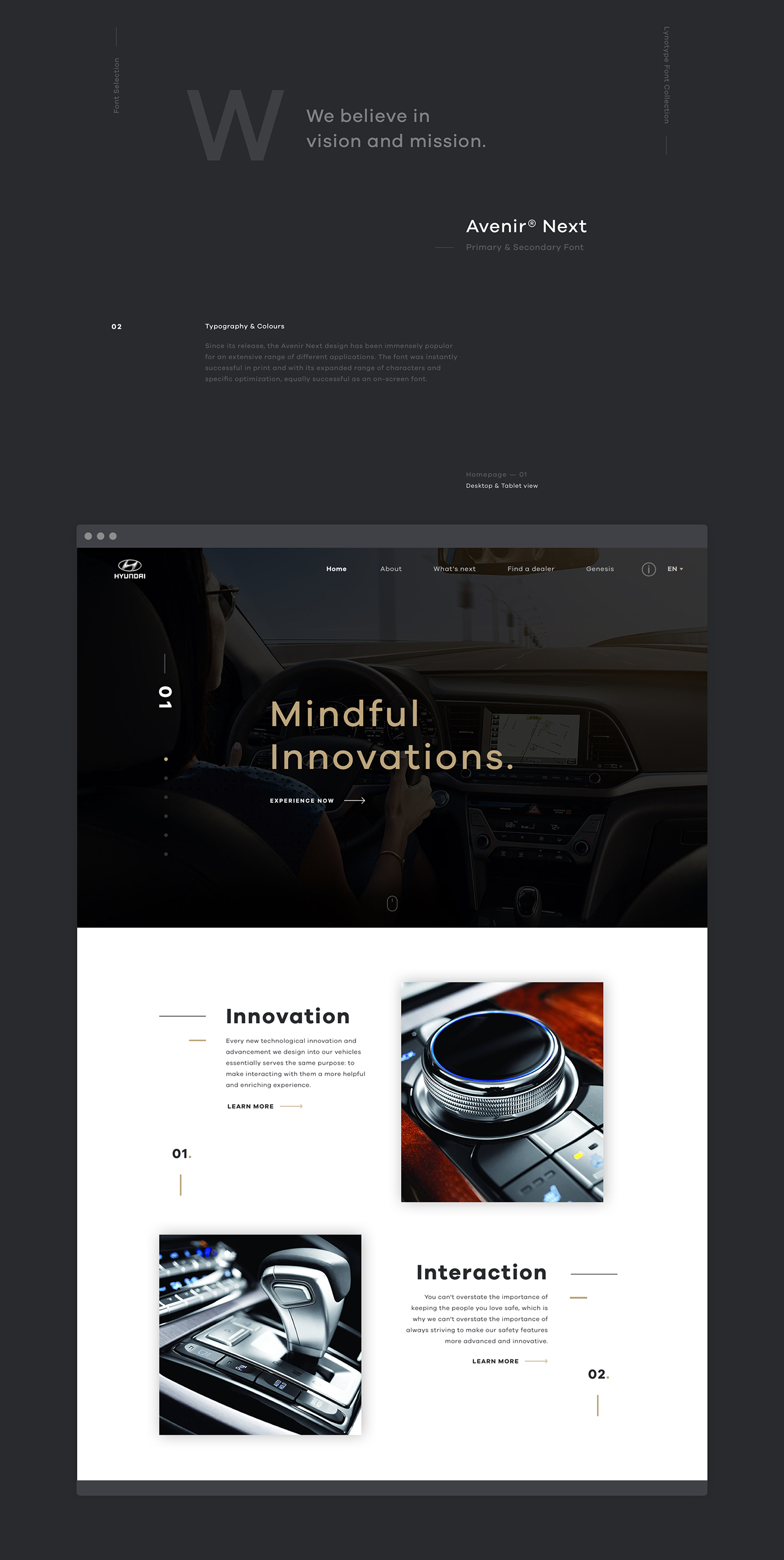 Web Webdesign user interface Website automotive   Responsive portfolio UI/UX Cars Hyundai