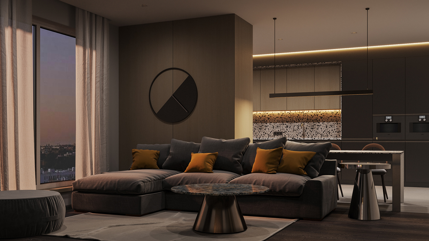 3ds max Applicata corona render  interior design  Interior Visualization Minimalism