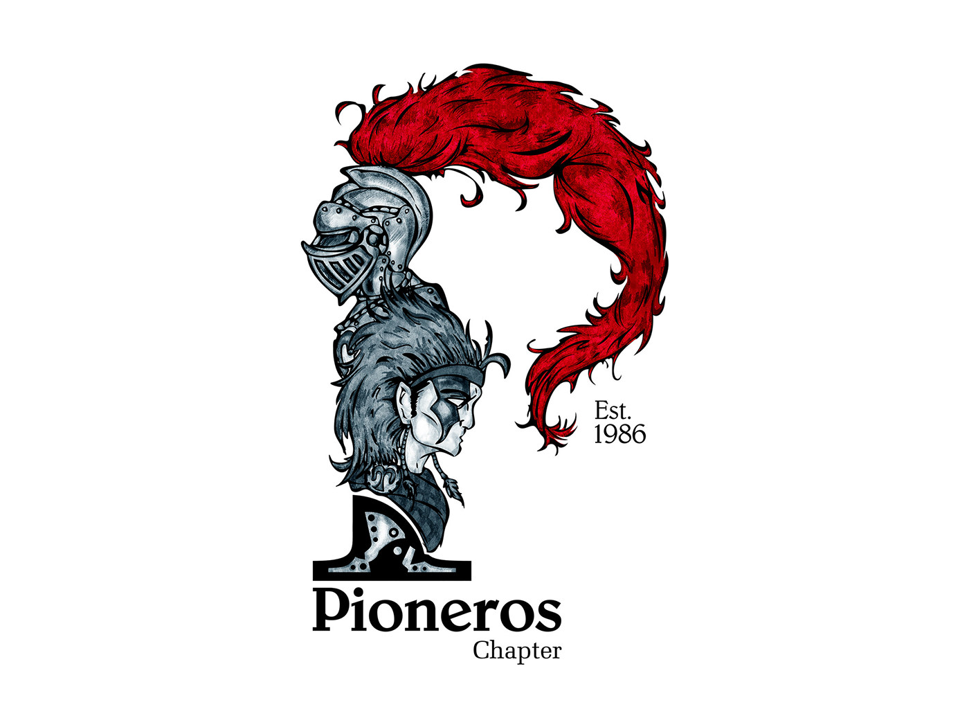 Pioneros t-shirt brand emblem iPad iphone logo