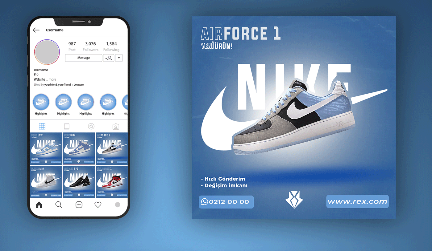 Social media post social media Nike nike social media nike air force air force sneakers Fashion  Sneaker Design NIKE DUNK