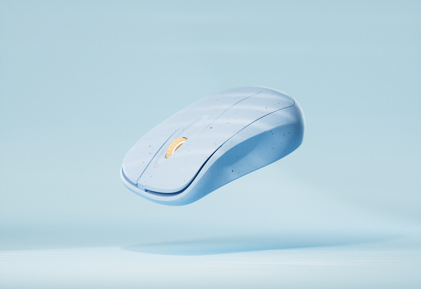 3D c4d octane plastic wireless mouse