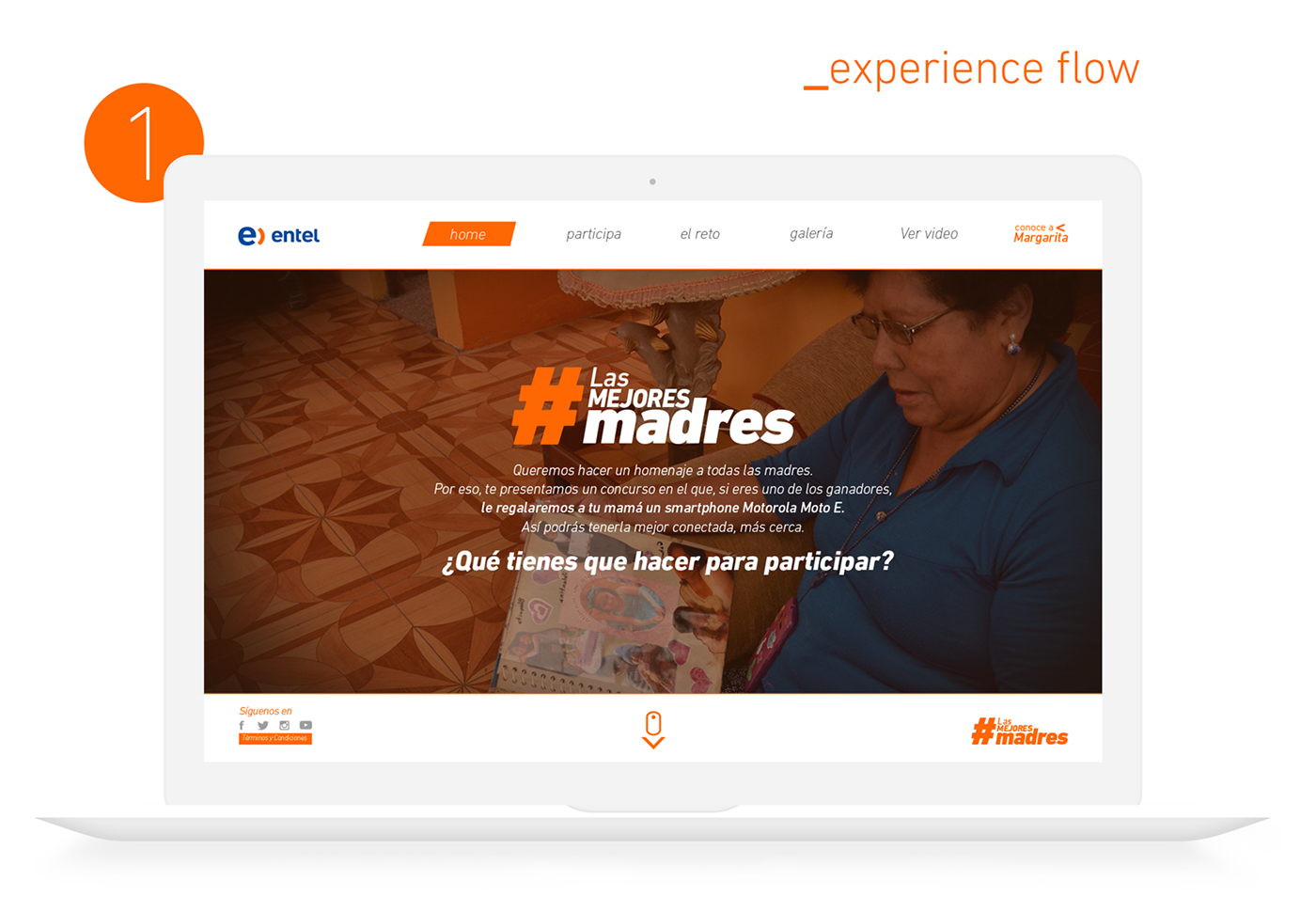Web mom site Responsive mother entel Mother's Day peru arequipa