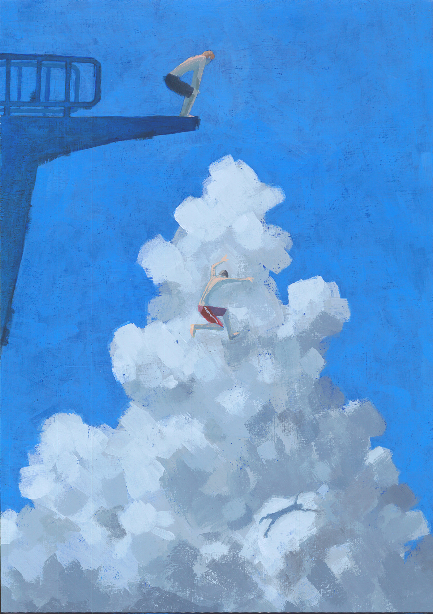 #acrylic #drawing #illustration #painting clouds personal photoshop summer