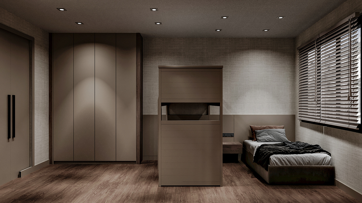 living room bedroom Office Design Interior architecture Render visualization modern corona archviz