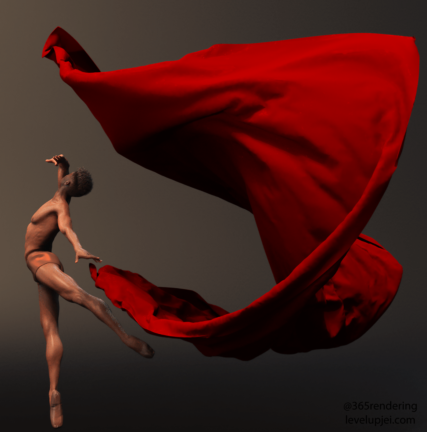 3D 3dart ballet ballerino digitalart