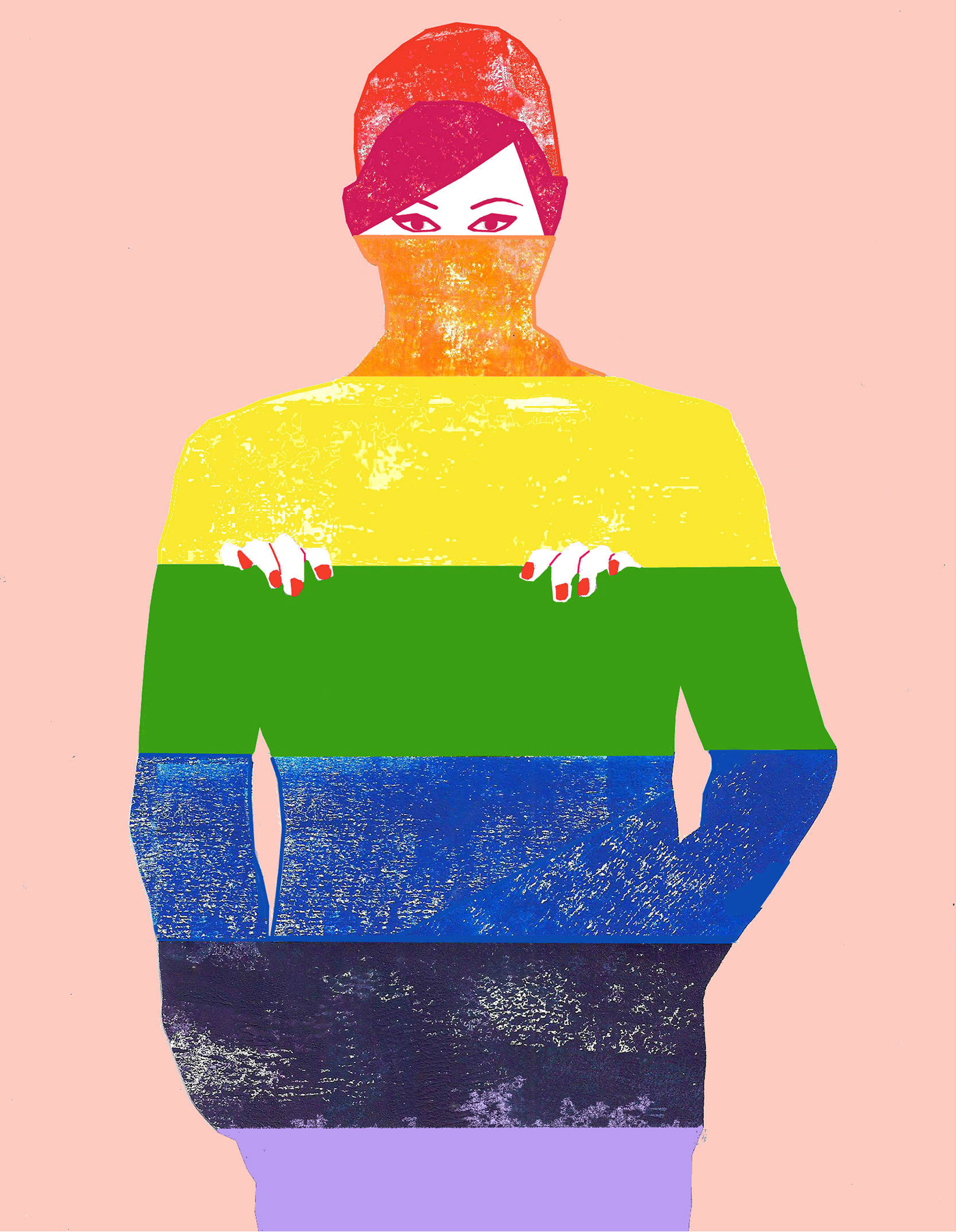 catherine paiano art ILLUSTRATION  gay art queer rainbow Exhibition  lux moving image LGBTQ+