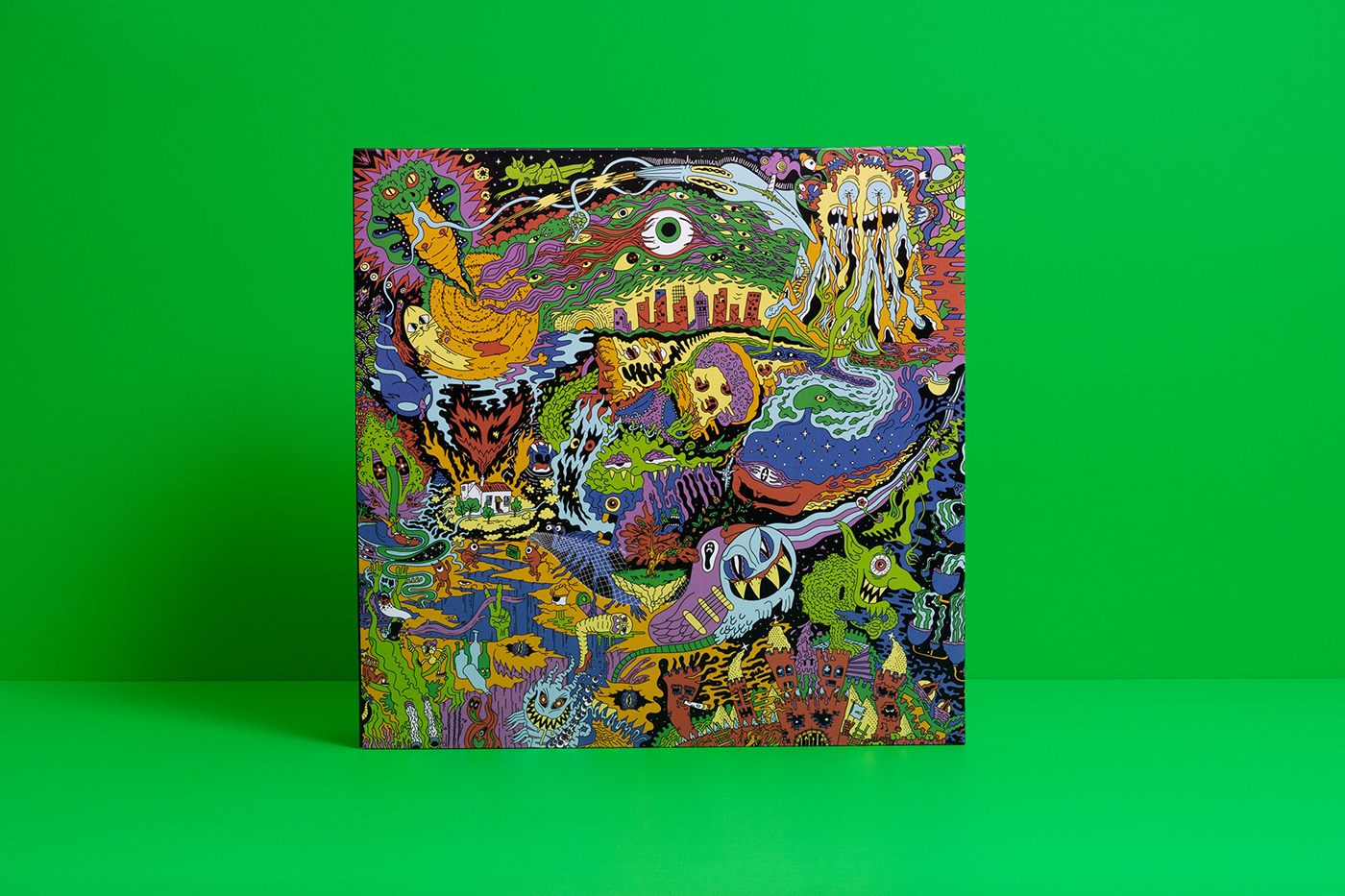 goblin Music Packaging album cover album artwork psychedelic psychedelic art digital illustration trippy goblin circus Psychedelic Rock
