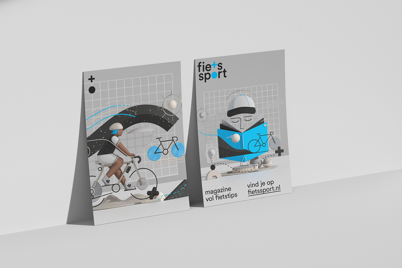 3D 3D illustration Bicycle Cycling ILLUSTRATION 