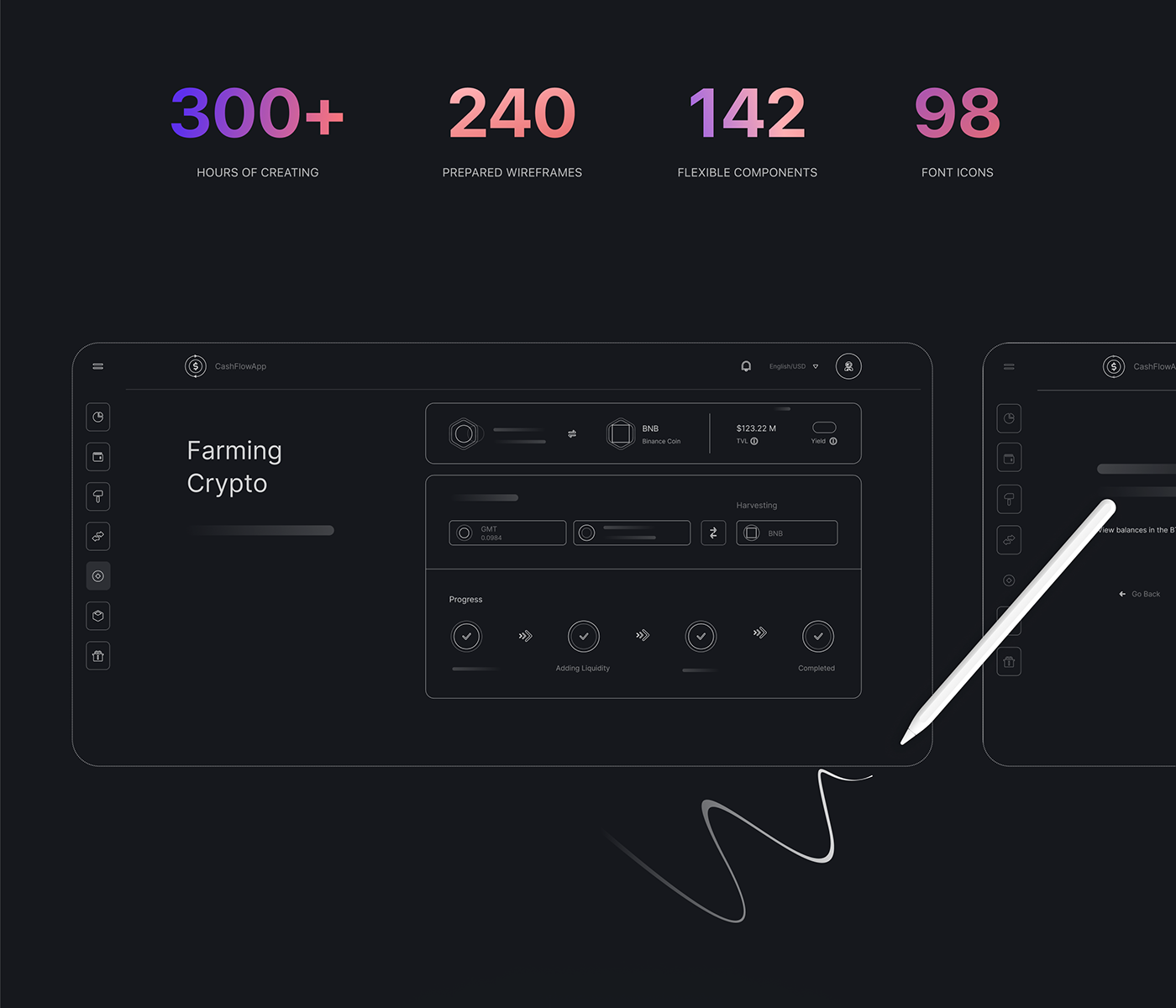 blockchain crypto dashboard landing page cryptocurrency defi ui ux fintech app Web Design  EXPERIENCED DESIGN (XD)